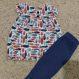Fish sort sleeve outfit
